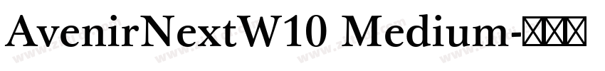 AvenirNextW10 Medium字体转换